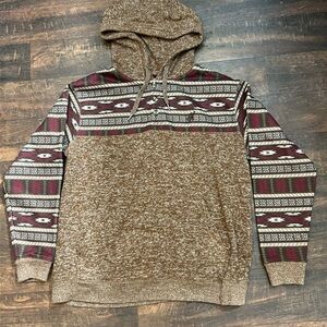 Brown, White, Red Hooey Hoodie